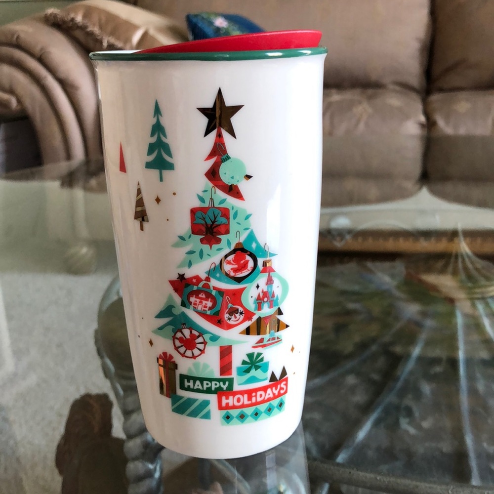 Disney Holiday Starbucks Ceramic Tumble
